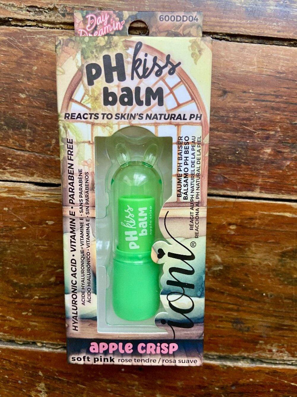 Ioni PH Kiss Balm Apple Crisp Soft Pink Lip Balm Day Dreaming .14 oz/4 g New NIB